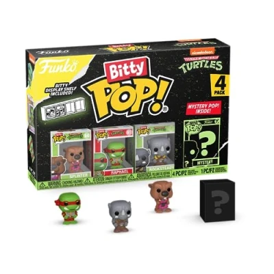 Afbeelding van Funko Pop! 4 Pack: Nickelodeon Teenage Mutant Ninja Turtles Splinter, Raphael, Rocksteady &amp; Mystery