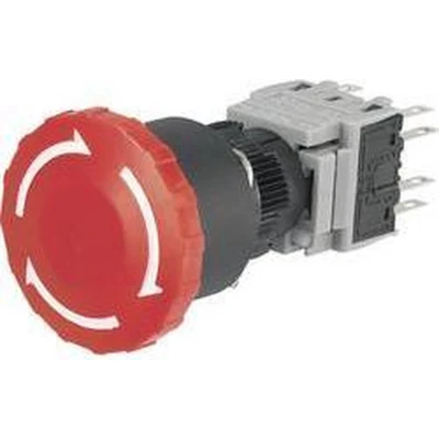 Afbeelding van TRU Components LAS1 BY 22TSA noodstopschakelaar 250 V/AC 3 A 2 openers, sluiters IP40 1 st.