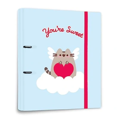 Afbeelding van Grupo Erik A4 Ringmap Pusheen Purrfect Love Collection Ringband met 2 ringen