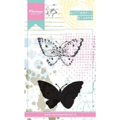 Afbeelding van Marianne Design Cling Stempel Tinys Vlinders 2 MM1614