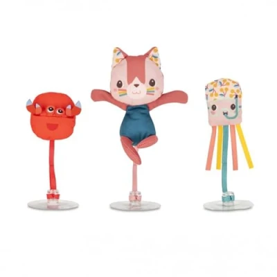 Afbeelding van Lilliputiens Badspeelgoed Set Van 3 Badballen Jeanne En Haar Badvriendjes Met Zuignap Bevestig Ze Aan De Muur Of Bodem Badkuip Kijk Hoe Dansen Op Het Water Geschikt Vanaf Maanden