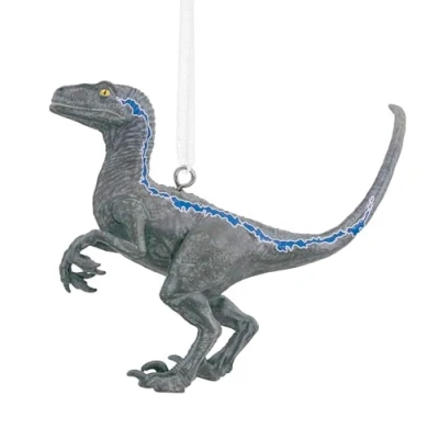 Afbeelding van Hallmark Beta the Velociraptor hangend ornament, Jurassic World boomdecoratie, hars kerstversiering, kerstversiering voor Kerstmis