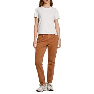 Afbeelding van Pepe Jeans Hw Pl204591 Tapered voor dames, bruin, 28W/30L, Bruin (nootbruin), 28W / 30L