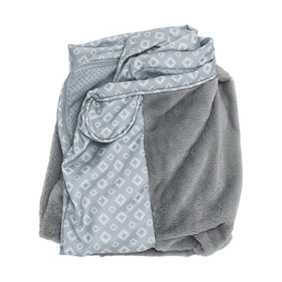 Afbeelding van FurHaven Pluche &amp; Diamond Print Nest Top Sofa Stijl Hond Bed Vervanging Cover Grijs, Groot