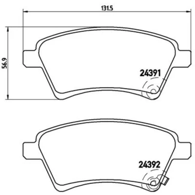 Afbeelding van Brembo Remblokset P 23 105