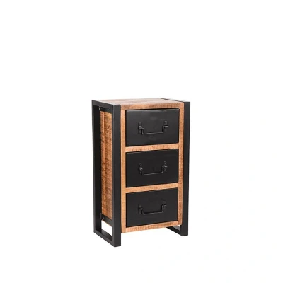Afbeelding van LABEL51 Brussels ladekast mangohout 45x30x75 cm Hout
