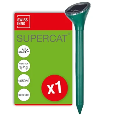 Afbeelding van Swissinno Solar SuperCat Mollenverschrikker Functies: Trillingen Werkingssfeer: 650 m² 1 stuk(s)