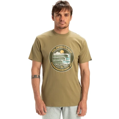 Afbeelding van Quiksilver EV Three SEAS Tshirt print, Heren, Maat: Medium, Tmz