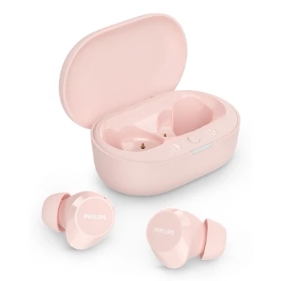 Afbeelding van Philips TAT1209PK True Wireless In Ear Bluetooth Headphones Kleine oordopjes, Geweldige kwaliteit, Natuurlijk geluid met dynamische bass, Duidelijke gesprekken en oplaadhoes Roze