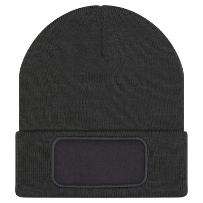 Afbeelding van B2B Acrylic patch beanie grey