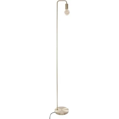Afbeelding van Metalen Vloerlamp staande lamp goud