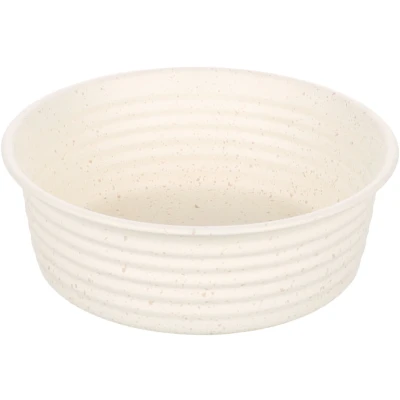 Afbeelding van &quot;Hondenvoerbak inox Ligna Rond Wit Duurzame en stijlvolle voerbakken&quot; / 940ml 16,70 x 6cm