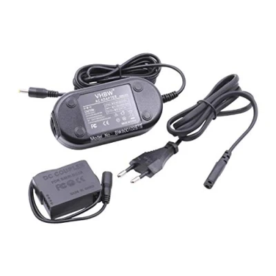 Afbeelding van vhbw Camera voeding oplader compatibel met Panasonic Lumix DMC G7, G70 vervanging voor DMW AC8, AC8EG, DCC8, DCC8E, DCC8GU