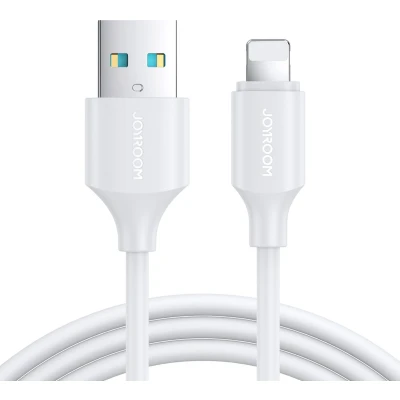 Afbeelding van Joyroom 2.4A Lightning datakabel 1m met snellaadfunctie Wit