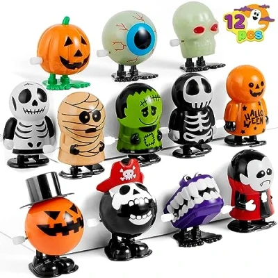 Afbeelding van JOYIN 12 Pack Halloween Wind Up Speelgoed Assortimenten voor Party Favor Goody Bag Filler (12 Stuks Pack)