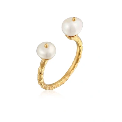 Afbeelding van Elli Statement LOOK Ring goldcoloured, Dames, Maat: 54, Gold coloured
