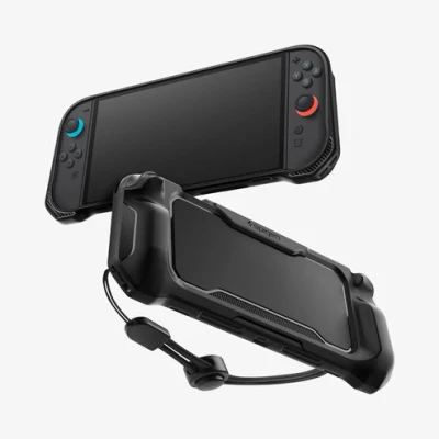 Afbeelding van Spigen Case ACS09075 Nintendo Switch 2 Rugged Armor Mat zwart