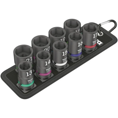 Afbeelding van Wera 5004580001 Belt C Impaktor 1 9 delige Doppenset incl. houder 1/2&quot; 05004580001
