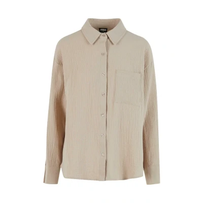 Afbeelding van Urban Classics Overhemdblouse, Dames, Maat: Small, Chalkdust