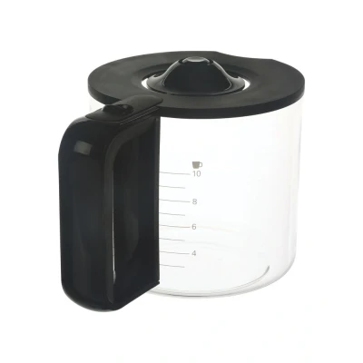 Afbeelding van Bosch Siemens 11008060 glaskan koffiekan met deksel soft gripzwart