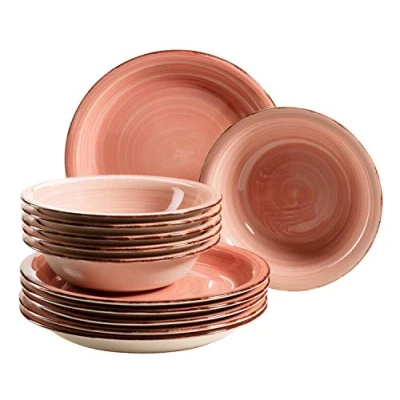 Afbeelding van Home affaire Eetservies Teller Set, Geschirr Set Bel Tempo (set, 12 delig)