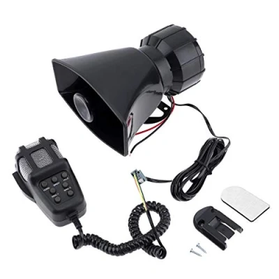 Afbeelding van ePathChina 100 W 12 V 7 Geluid Auto Elektronische Waarschuwing Sirene Motorfiets Alarm Brandweerlieden Ambulance Luidspreker met MIC