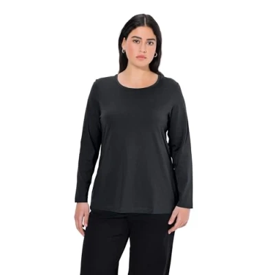 Afbeelding van Ulla Popken Basic shirt met lange mouwen voor dames
