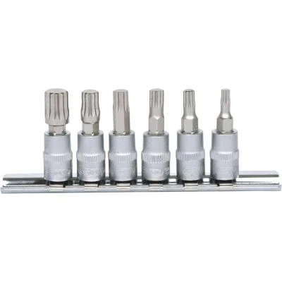 Afbeelding van KS Tools 911.1547 1/4&quot; Bit dopsleutelset XZN, 6 dlg, M4 M10