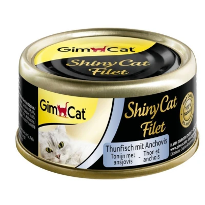 Afbeelding van GimCat ShinyCat Filet Tonijn Ansjovis 70 gr