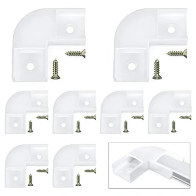 Afbeelding van Chesbung 90 Graden Hoekverbinder, ALLEEN voor U vormig LED Aluminium Kanaal (ASIN: B07PSNJMPN, B07PTQ6FTZ, B07KR7H4B6, B07Q1B91MT), Inclusief Schroeven