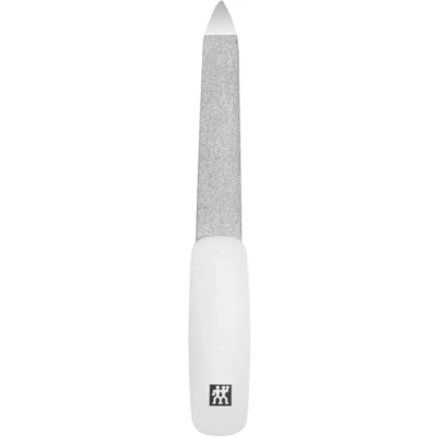 Afbeelding van ZWILLING Nagelvijl (saffiercoating, gepolijste vijlpunt, ergonomische vorm, grove en fijnkorrelige vijloppervlakken), wit, 90 mm