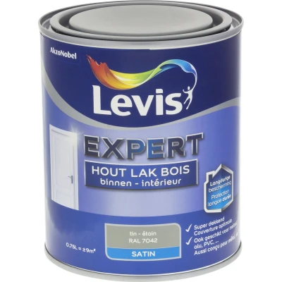 Afbeelding van Levis Expert Lak Binnen Satin Tin 0.75L