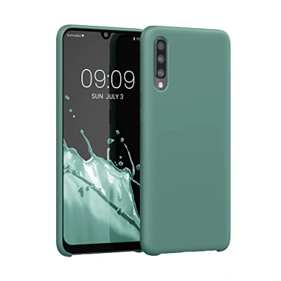 Afbeelding van kwmobile telefoonhoesje compatibel met Samsung Galaxy A50 hoesje Zachte case voor smartphone Back cover in Arctische nacht