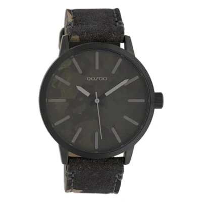 Afbeelding van Oozoo Timepieces Horloge, Maat: One Size, Schwarz