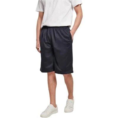 Afbeelding van Build Your Brand Heren broek mesh shorts voor mannen, basic van verkrijgbaar in vele trendy kleuren, maten S 5XL, blauw (navy),