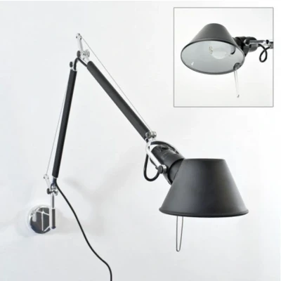 Afbeelding van Artemide Tolomeo Mini Parete wandlamp halo 111 cm Zwart