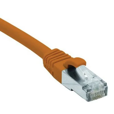 Afbeelding van connect 30 m volledig koper RJ45 Cat 6 LSZH patchkabel met snijbescherming voor oranje