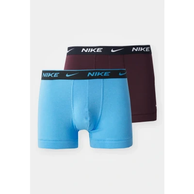 Afbeelding van Nike Underwear Trunk 2 PACK Onderbroeken, Heren, Maat: Small, Uni blue/burgundy crush