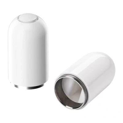 Afbeelding van DaiUni Potlood dop, magnetische iPencil reservedoppen, voor back up beschermdeksel, beschermt de laadpoort, 2 stuks, wit.