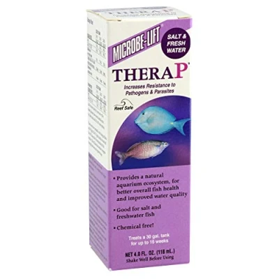 Afbeelding van MICROBE LIFT THERAPH04 TheraP visverzorging reinigingsbacteriën, voorkomt ziekten, ondersteunt de groei van dieren, zoet en zeewater, 473 ml, transparent