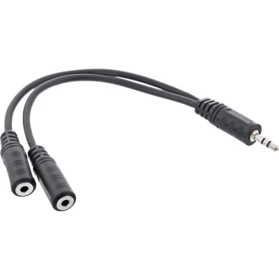 Afbeelding van InLine 99300D audio kabel 5 m 3.5mm 2 x Zwart