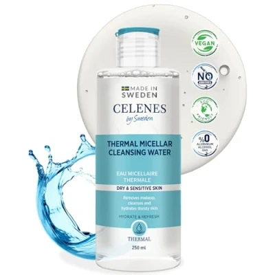 Afbeelding van Celenes by Sweden Thermal Micellair Reinigingswater 250ml Voor Droge en Gevoelige Huid Toner Gezichtsreiniging Reinigingslotions Thermische