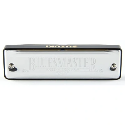 Afbeelding van Suzuki MR 250 D Bluesmaster mondharmonica in D, zilver, 2&quot;*12&quot;*12&quot;