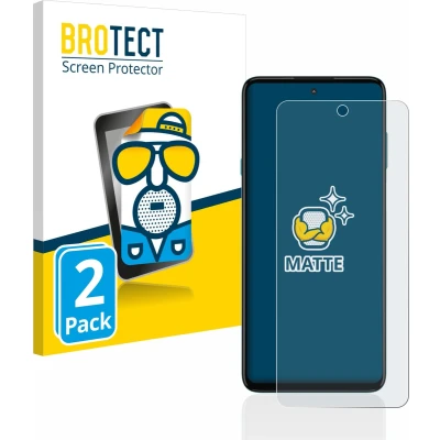Afbeelding van BROTECT (2 Stuks) Antireflecterende Beschermfolie voor Motorola Edge 20 Lite Anti Glare Screen Protector, Mat, Ontspiegelend