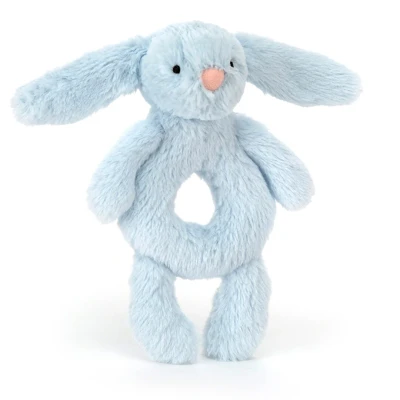 Afbeelding van Jellycat rammelaar bashful blue konijn 18 cm