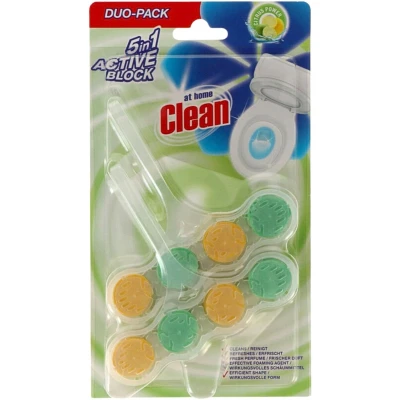 Afbeelding van At Home Clean Toiletblok Citrus 2 x 45 gram