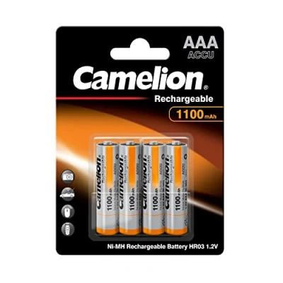 Afbeelding van Camelion AAA 1100 mAh Oplaadbare batterijen 4 stuks Rechargeable battery Nikkel Metaalhydride (NiMH)