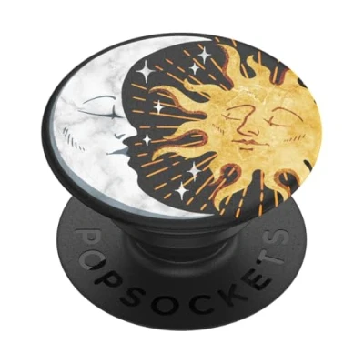 Afbeelding van PopSockets PopGrip Uittrekbare Greep en Standaard voor Smartphones Tablets met een Verwisselbare PopTop Sun and Moon