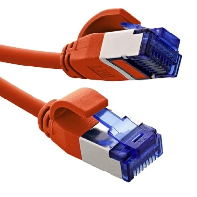 Afbeelding van InLine® Patch cable slim, Cat.6A, S/FTP, TPE (LSZH) flexible, PoE, red, 5m