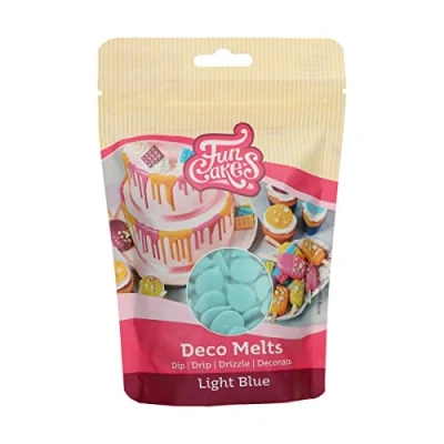 Afbeelding van FunCakes Deco Melts Smeltsnoep Candy Smeltchocolade Lichtblauw 250g